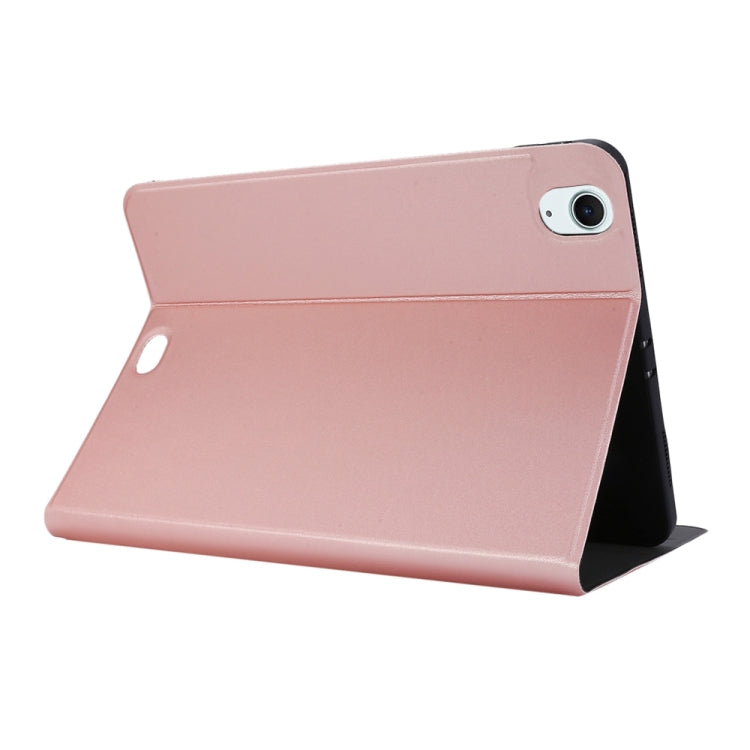 For iPad Air 11 2025 / 2024 Stretch Voltage Plain Leather Smart Tablet Case(Rose Gold) - iPad Air 11 2025 / 2024 Cases by buy2fix | Online Shopping UK | buy2fix