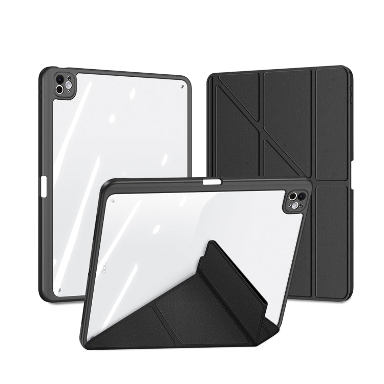 For iPad Pro 13 2024 DUX DUCIS Magi Series Smart Leather Tablet Case(Black) - iPad Pro 13 2024 Cases by DUX DUCIS | Online Shopping UK | buy2fix