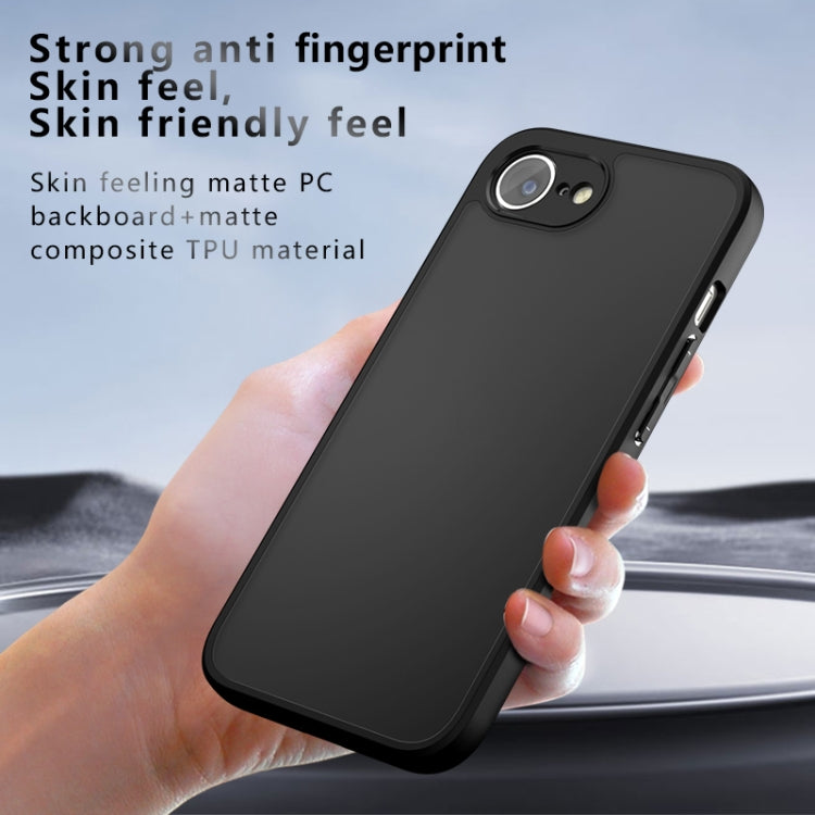 For iPhone SE 2024 Armor Precise Hole PC Hybrid TPU Phone Case(Transparent) - More iPhone Cases by buy2fix | Online Shopping UK | buy2fix