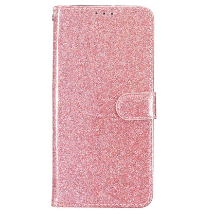 For iPhone 16 Pro Glitter Powder Flip Leather Phone Case(Rose Gold) - iPhone 16 Pro Cases by buy2fix | Online Shopping UK | buy2fix