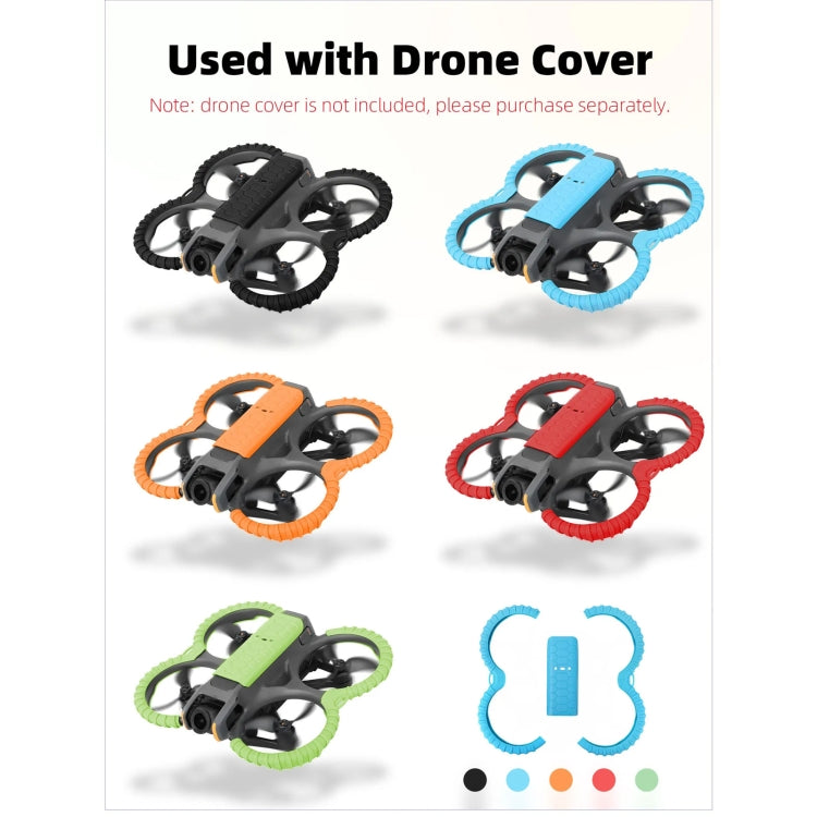 For DJI Avata 2 Sunnylife Drone Anti-Collision Protective Cover Combo Case Kit(Red) -  by Sunnylife | Online Shopping UK | buy2fix