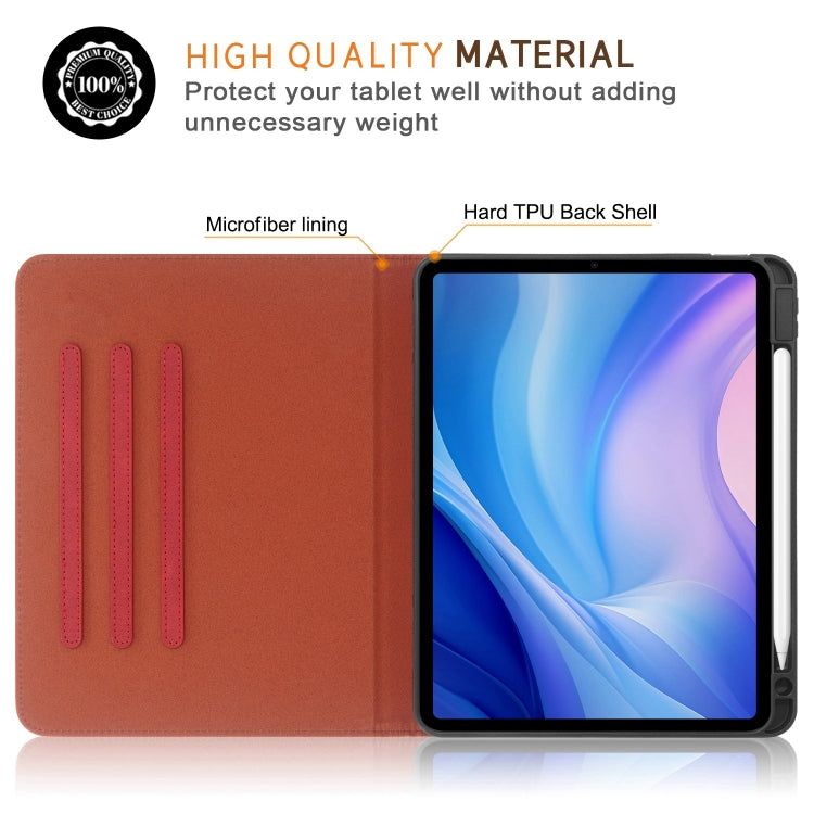 For iPad Air 11 2025 / 2024 Front Stand Smart TPU Leather Tablet Case(Red) - iPad Air 11 2025 / 2024 Cases by buy2fix | Online Shopping UK | buy2fix