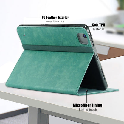 For iPad Air 13 2025 / 2024 Front Stand Smart TPU Leather Tablet Case(Green) - iPad Air 13 2025 / 2024 Cases by buy2fix | Online Shopping UK | buy2fix