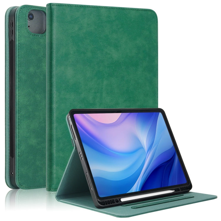 For iPad Air 13 2025 / 2024 Front Stand Smart TPU Leather Tablet Case(Green) - iPad Air 13 2025 / 2024 Cases by buy2fix | Online Shopping UK | buy2fix