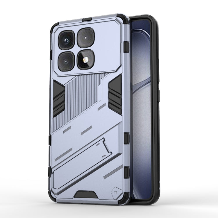 For Redmi K70 Ultra Global Punk Armor 2 in 1 PC + TPU Phone Case with Holder(Grey) - Xiaomi Cases by buy2fix | Online Shopping UK | buy2fix