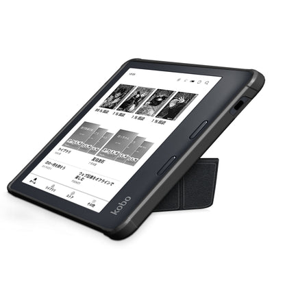 For Kobo Libra Colour 2024 Solid Color Deformation TPU Leather Smart Tablet Case(Black) - Others by buy2fix | Online Shopping UK | buy2fix