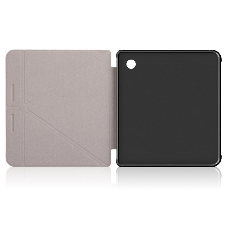 For Kobo Libra Colour 2024 Solid Color Deformation TPU Leather Smart Tablet Case(Apricot) - Others by buy2fix | Online Shopping UK | buy2fix