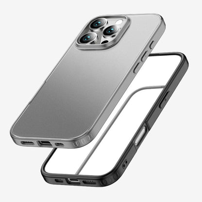 For iPhone 16 Pro Max Armor Clear TPU Hard PC Phone Case(Grey) - iPhone 16 Pro Max Cases by buy2fix | Online Shopping UK | buy2fix