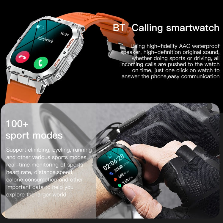 LEMFO K61 Pro 1.96 inch BT5.0 Sport Smart Watch, Support Bluetooth Call / Sleep / Blood Oxygen / Heart Rate / Blood Pressure Health Monitor(Black) - Smart Watches by LEMFO | Online Shopping UK | buy2fix