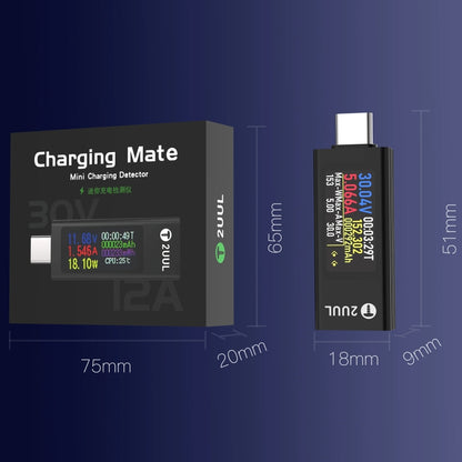 2UUL Charging Mate Type-C Mini Charging Detector with Bidirectional Current Test - Test Tools by 2UUL | Online Shopping UK | buy2fix