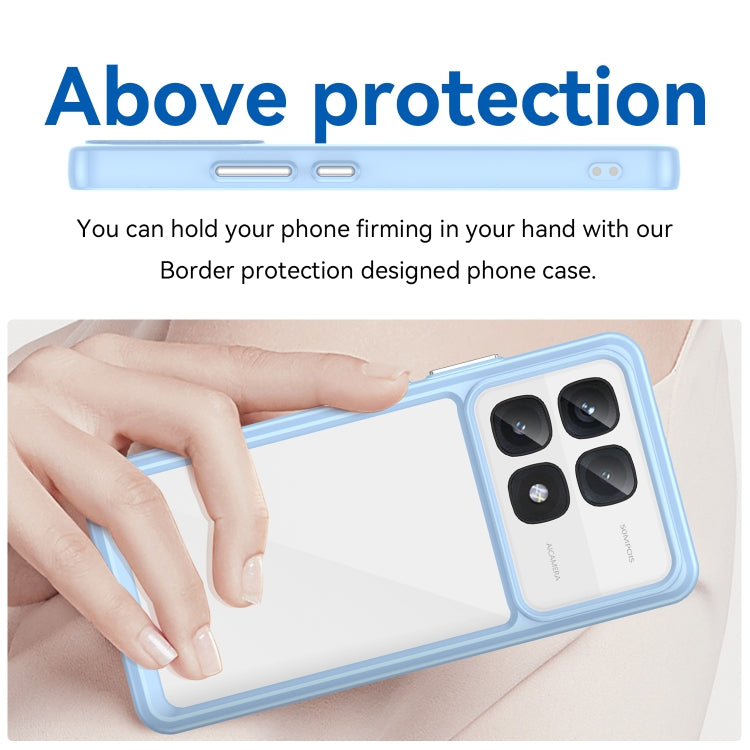 For Redmi K70 Ultra Colorful Series Acrylic Hybrid TPU Phone Case(Blue) - Xiaomi Cases by buy2fix | Online Shopping UK | buy2fix