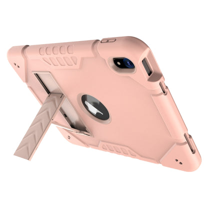 For iPad Air 11 2025 / 2024 Armor Holder Silicone Hybrid PC Tablet Case(Rose Gold) - iPad Air 11 2025 / 2024 Cases by buy2fix | Online Shopping UK | buy2fix