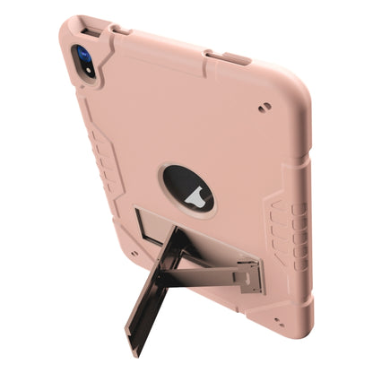 For iPad Air 11 2025 / 2024 Armor Holder Silicone Hybrid PC Tablet Case(Rose Gold) - iPad Air 11 2025 / 2024 Cases by buy2fix | Online Shopping UK | buy2fix