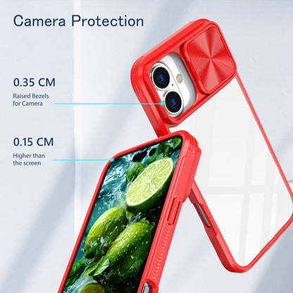 For iPhone 16 Pro Max Sliding Camshield Acrylic Hybrid TPU Phone Case(Red) - iPhone 16 Pro Max Cases by buy2fix | Online Shopping UK | buy2fix