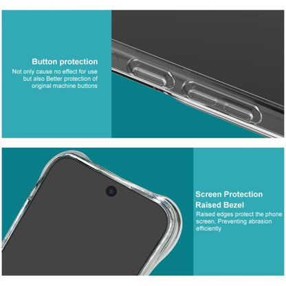 For Motorola Moto G85 5G IMAK Corrugated Texture Airbag TPU Phone Case(Transparent Black) - Motorola Cases by imak | Online Shopping UK | buy2fix