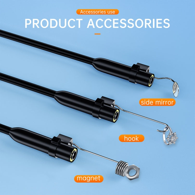 AN112 2 in 1 USB-C / Type-C + 8 Pin Interface 5.5mm HD Industry Endoscope, Length:5m Soft Tube -  by buy2fix | Online Shopping UK | buy2fix