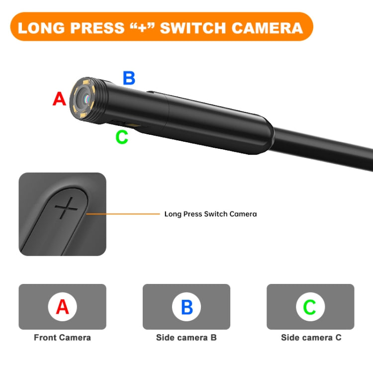 Y15 5.5mm Single Camera WiFi Connected Hard Cable HD Industrial Endoscope, Length:3.5m(Black) -  by buy2fix | Online Shopping UK | buy2fix