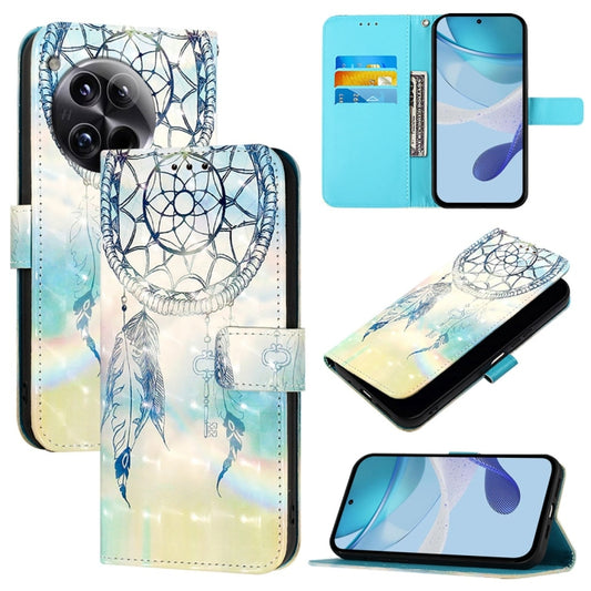 For OnePlus 12 Global 3D Painting Horizontal Flip Leather Phone Case(Dream Wind Chimes) - OnePlus Cases by buy2fix | Online Shopping UK | buy2fix