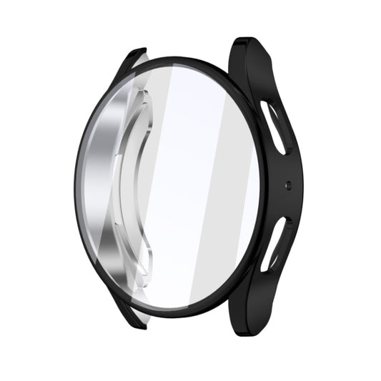 For Samsung Galaxy Watch FE 40mm Full Coverage Electroplated TPU Watch Protective Case(Black) - Watch Cases by buy2fix | Online Shopping UK | buy2fix