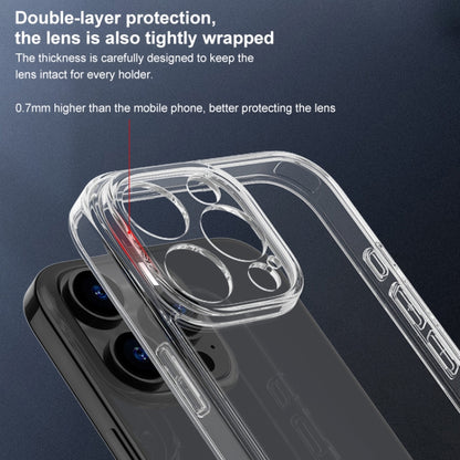 For iPhone 16 Pro Max Four Corner Airbag Transparent Glass Phone Case - iPhone 16 Pro Max Cases by buy2fix | Online Shopping UK | buy2fix