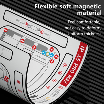 For iPhone 14 Pro Max MaAnt Double-sided Screw Positioning Flexible Soft Magnetic Pad - Magnetic Screws Mat by MaAnt | Online Shopping UK | buy2fix