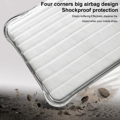 For OPPO Reno12 F 5G IMAK Corrugated Texture Airbag TPU Phone Case(Transparent) - OPPO Cases by imak | Online Shopping UK | buy2fix