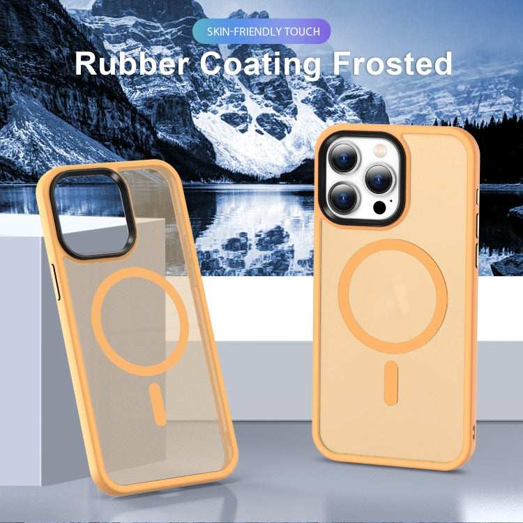 For iPhone 13 Pro MagSafe Magnetic Skin Feel Frosted Phone Case(Orange) - iPhone 13 Pro Cases by buy2fix | Online Shopping UK | buy2fix