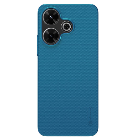 For Xiaomi Poco M6 4G NILLKIN Frosted PC Phone Case(Blue) - Xiaomi Cases by NILLKIN | Online Shopping UK | buy2fix