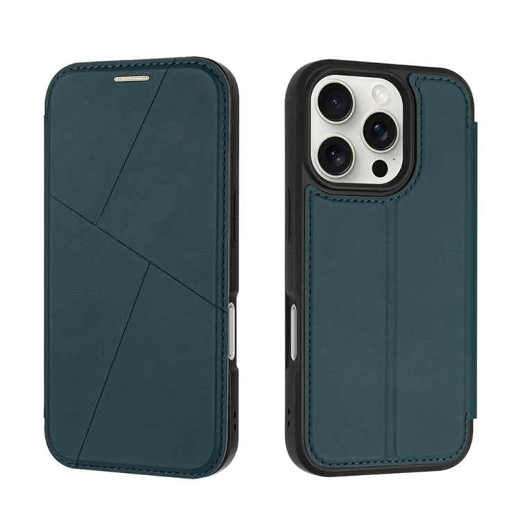 For iPhone 16 Pro Max Magnetic Armor Series RFID Card Slots Leather Phone Case(Green) - iPhone 16 Pro Max Cases by buy2fix | Online Shopping UK | buy2fix