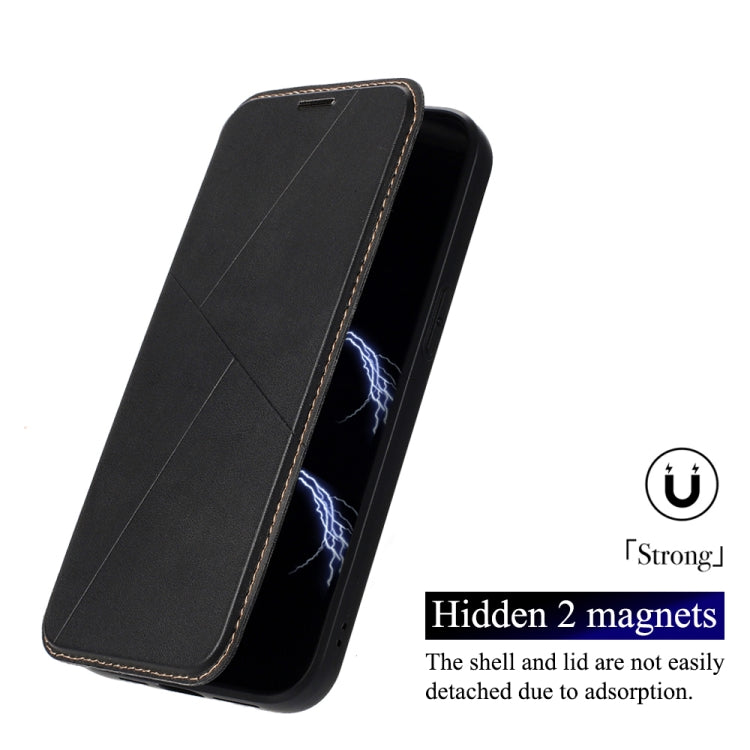 For iPhone 16 Plus Magnetic Armor Series RFID Card Slots Leather Phone Case(Black) - iPhone 16 Plus Cases by buy2fix | Online Shopping UK | buy2fix