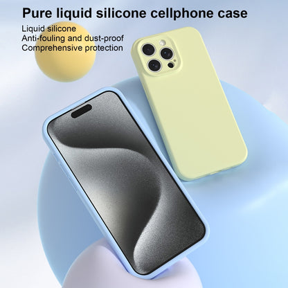 For iPhone 16 Precise Hole Liquid Silicone Jelly Color Full Coverage Phone Case(Khaki) - iPhone 16 Cases by buy2fix | Online Shopping UK | buy2fix