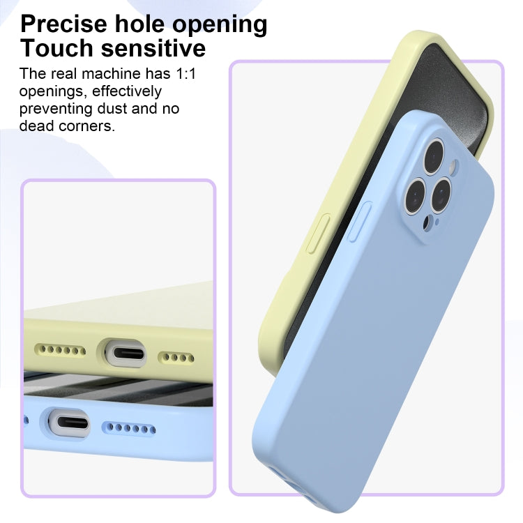 For iPhone 16 Precise Hole Liquid Silicone Jelly Color Full Coverage Phone Case(Blackcurrant Color) - iPhone 16 Cases by buy2fix | Online Shopping UK | buy2fix