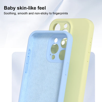 For iPhone 16 Precise Hole Liquid Silicone Jelly Color Full Coverage Phone Case(White) - iPhone 16 Cases by buy2fix | Online Shopping UK | buy2fix