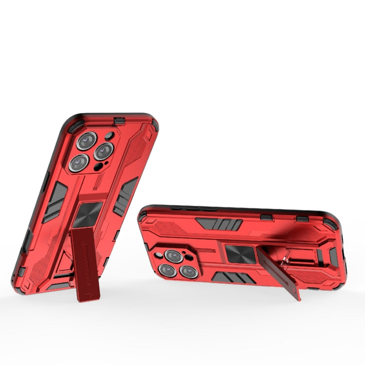 For iPhone 16 Pro Max Supersonic PC + TPU Holder Phone Case(Red) - iPhone 16 Pro Max Cases by buy2fix | Online Shopping UK | buy2fix