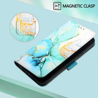 For Redmi K70 Ultra 5G Global PT003 Marble Pattern Flip Leather Phone Case(Green) - Xiaomi Cases by buy2fix | Online Shopping UK | buy2fix