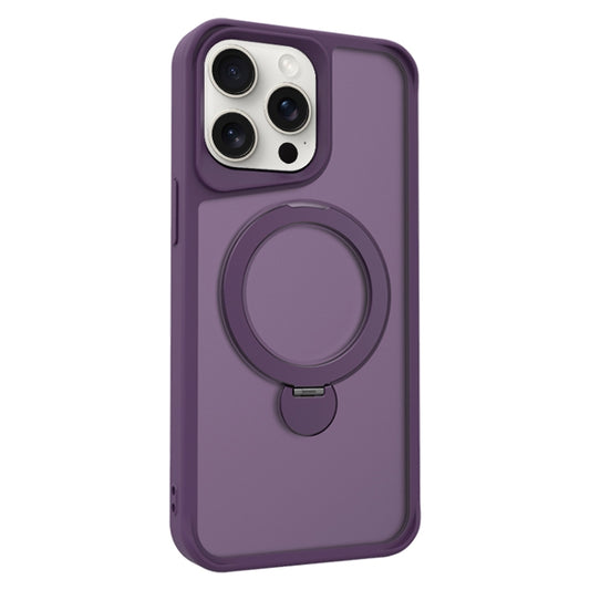 For iPhone 13 Pro Max Invisible Fulcrum Holder MagSafe Phone Case(Dark Purple) - iPhone 13 Pro Max Cases by buy2fix | Online Shopping UK | buy2fix