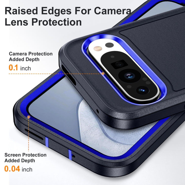 For Google Pixel 9 Life Waterproof Rugged PC + Silicone Phone Case(Dark Blue + Royal Blue) - Google Cases by buy2fix | Online Shopping UK | buy2fix