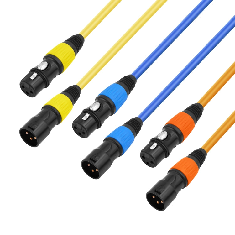 JC1015 XLR 3pin Male to Female Audio Cable, Length:1.8m(Yellow) - Microphone Audio Cable & Connector by buy2fix | Online Shopping UK | buy2fix