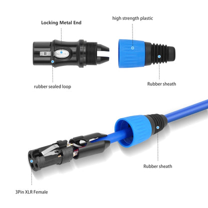 JC1015 XLR 3pin Male to Female Audio Cable, Length:3m(Orange) - Microphone Audio Cable & Connector by buy2fix | Online Shopping UK | buy2fix