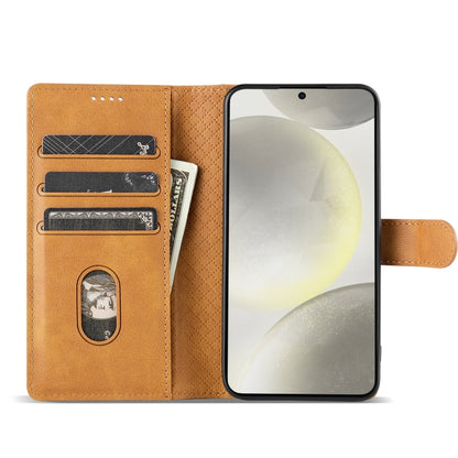 For Motorola Moto G Stylus 2024 N.BEKUS CSJ-P1 Solid Color Leather Phone Case(Brown) - Motorola Cases by N.BEKUS | Online Shopping UK | buy2fix