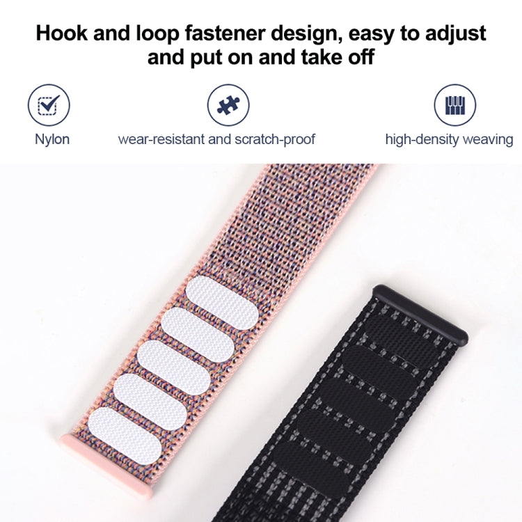 For Samsung Galaxy Watch Ultra 47mm Plastic Connector Nylon Loop Watch Band(Starlight Powder) - Watch Bands by buy2fix | Online Shopping UK | buy2fix