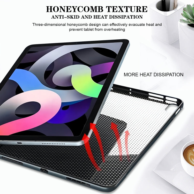 For Samsung Galaxy Tab S6 Lite 2024 / 2022 Color Painting Pattern Smart Tablet TPU Case(Golden Rose) - Tab S6 Lite P610 / P615 by buy2fix | Online Shopping UK | buy2fix