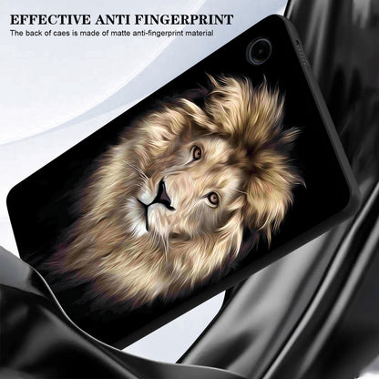 For Samsung Galaxy Tab S6 Lite 2024 / 2022 Color Painting Pattern Smart Tablet TPU Case(Lion) - Tab S6 Lite P610 / P615 by buy2fix | Online Shopping UK | buy2fix