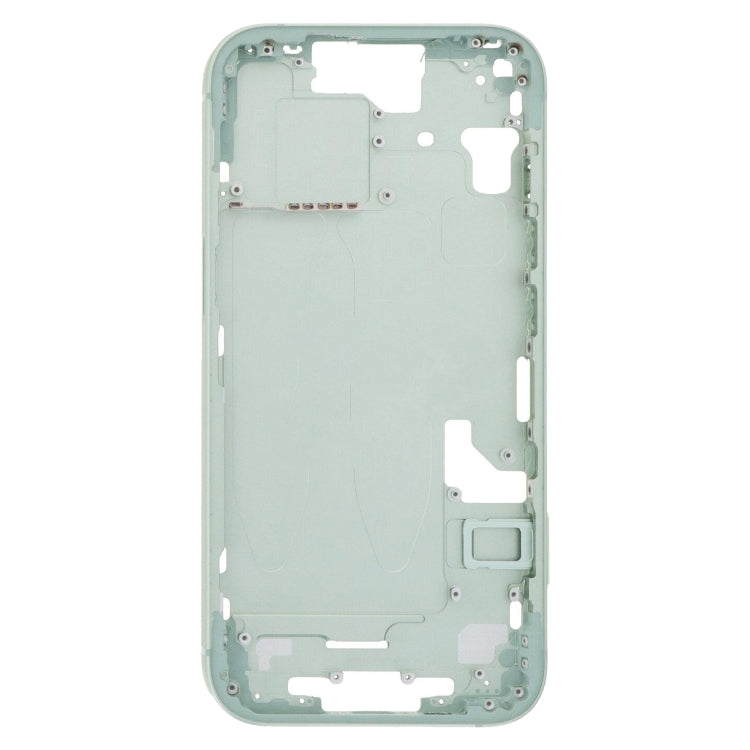 For iPhone 15 Middle Frame Bezel Plate with Side Keys + Card Tray, Version:China Version(Green) - LCD Related Parts by buy2fix | Online Shopping UK | buy2fix