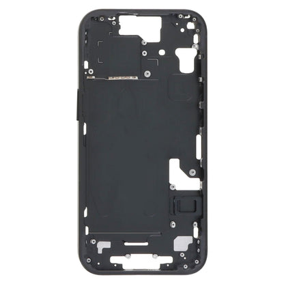 For iPhone 15 Middle Frame Bezel Plate with Side Keys + Card Tray, Version:CE EU Version(Black) - LCD Related Parts by buy2fix | Online Shopping UK | buy2fix