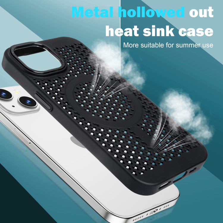 For iPhone 14 Pro Max Ice Feeling Cooling MagSafe Magnetic Phone Case(Navy Blue) - iPhone 14 Pro Max Cases by buy2fix | Online Shopping UK | buy2fix