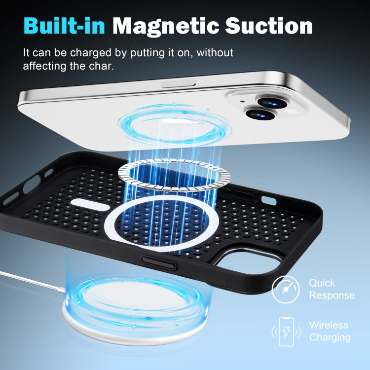 For iPhone 14 Ice Feeling Cooling MagSafe Magnetic Phone Case(White) - iPhone 14 Cases by buy2fix | Online Shopping UK | buy2fix