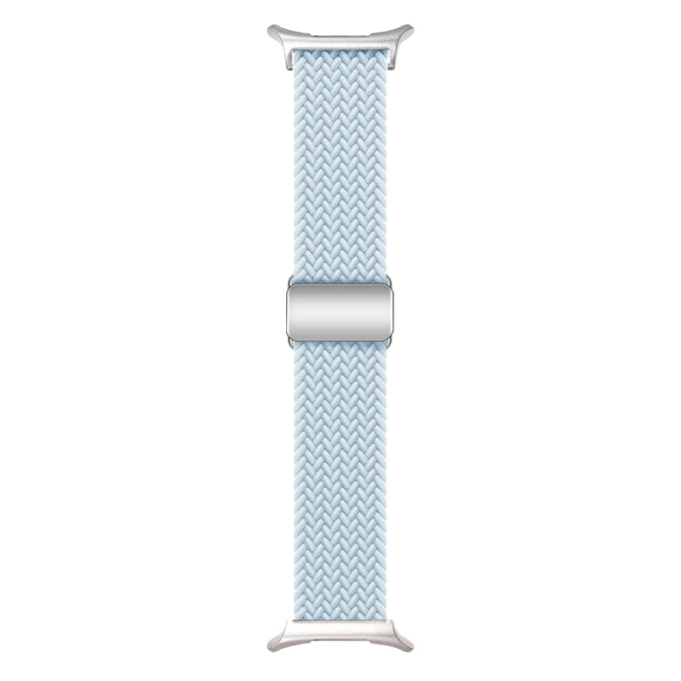 For Samsung Galaxy Watch Ultra 47mm Nylon Loop Magnetic Buckle Watch Band(Fog Blue) - Watch Bands by buy2fix | Online Shopping UK | buy2fix