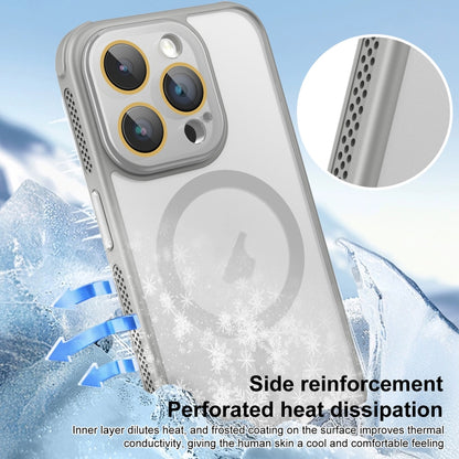 For iPhone 15 Pro Max Side Cooling Skin Feel Frosted MagSafe Magnetic Phone Case(Green) - iPhone 15 Pro Max Cases by buy2fix | Online Shopping UK | buy2fix