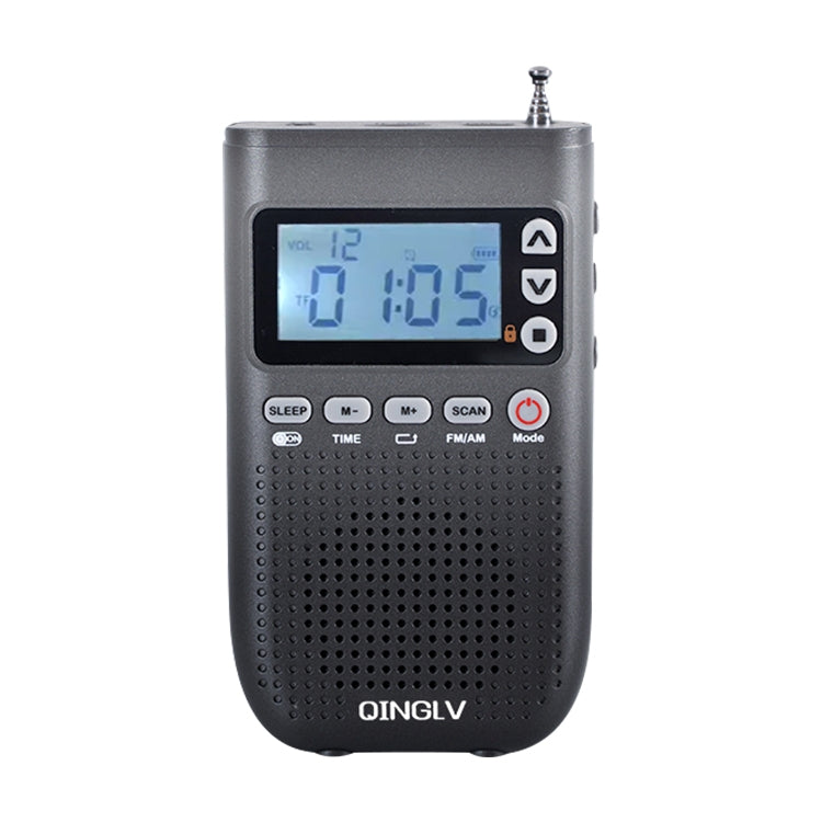 QINGLV QL-518 Portable Bluetooth Transmitter Radio Support FM / AM / MP3(Black) - Radio Player by buy2fix | Online Shopping UK | buy2fix